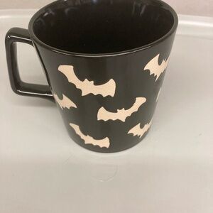 Black Bat Design coffee Mug gothic Halloween fall dark